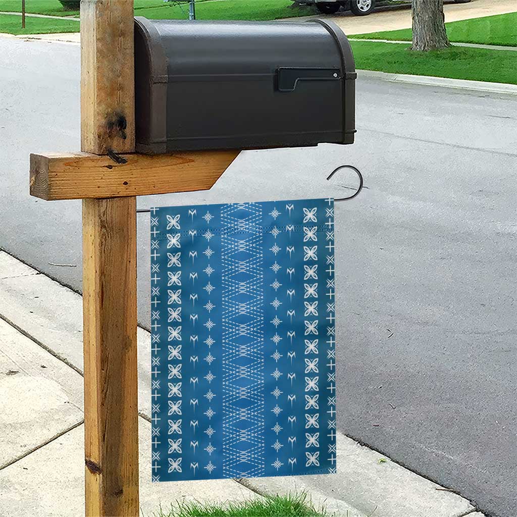 Blue Samoa Malu Tattoo Inspired Garden Flag - Polynesian Pride