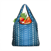 Blue Samoa Malu Tattoo Inspired Grocery Bag - Polynesian Pride