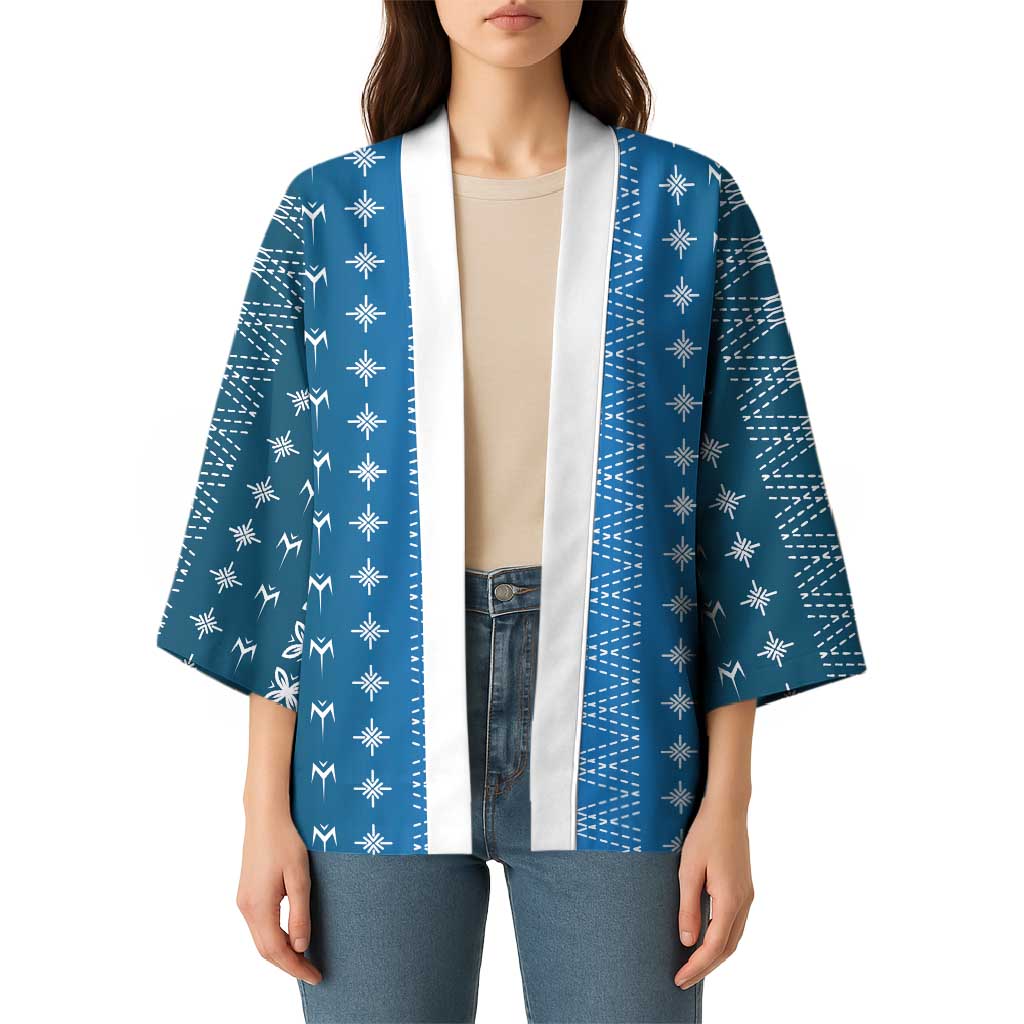 Blue Samoa Malu Tattoo Inspired Kimono LT05 - Polynesian Pride