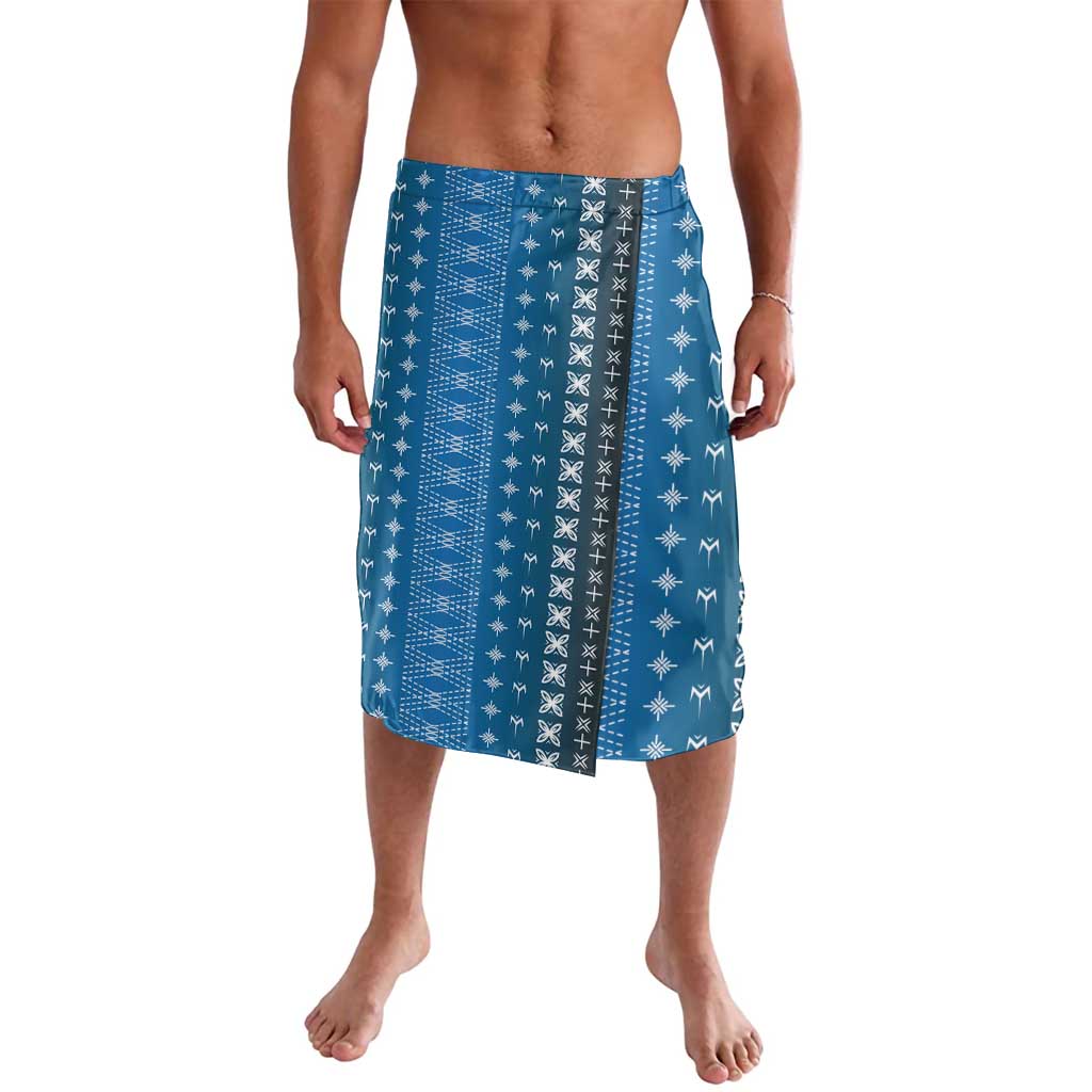 Blue Samoa Malu Tattoo Inspired Lavalava LT05 Blue - Polynesian Pride