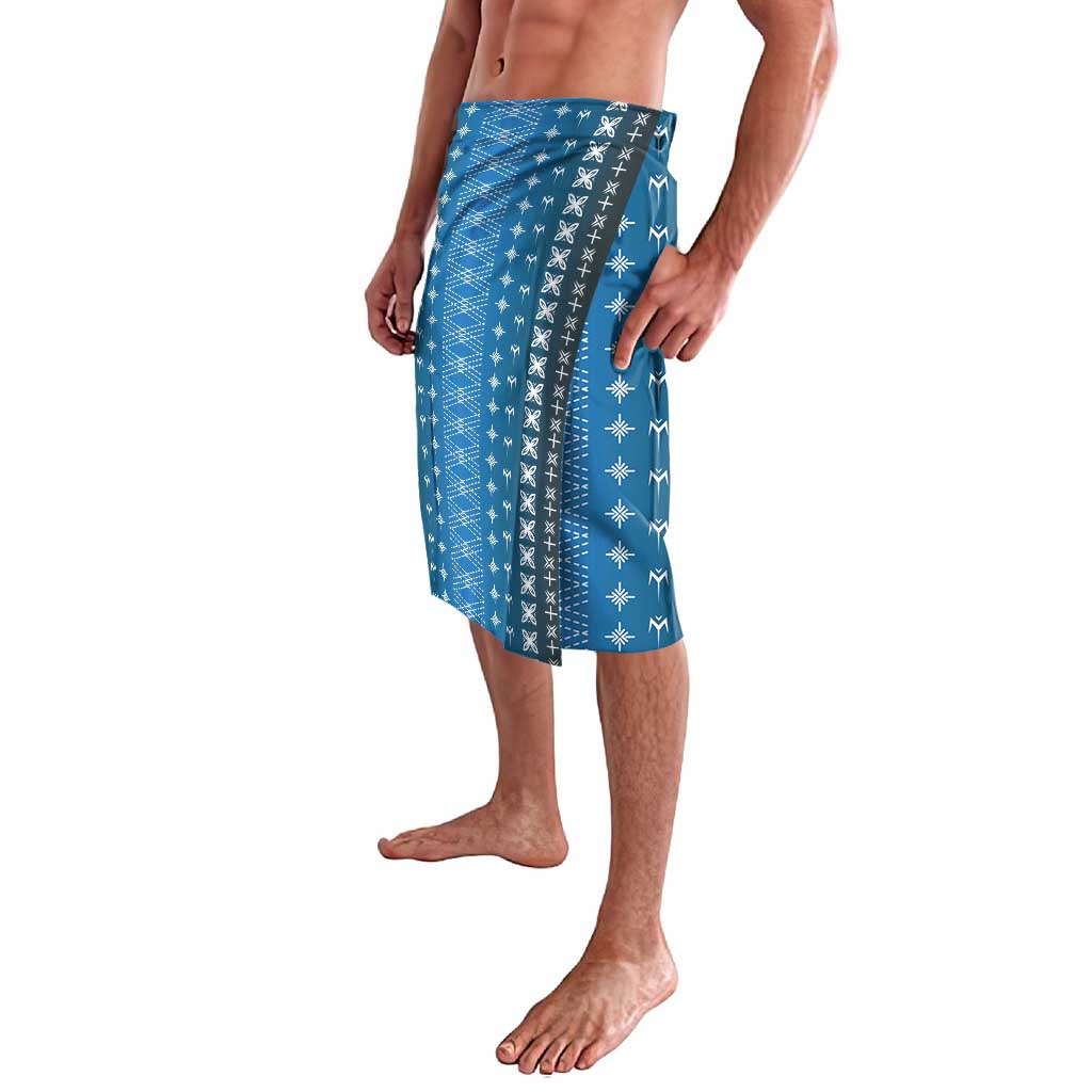Blue Samoa Malu Tattoo Inspired Lavalava LT05 - Polynesian Pride