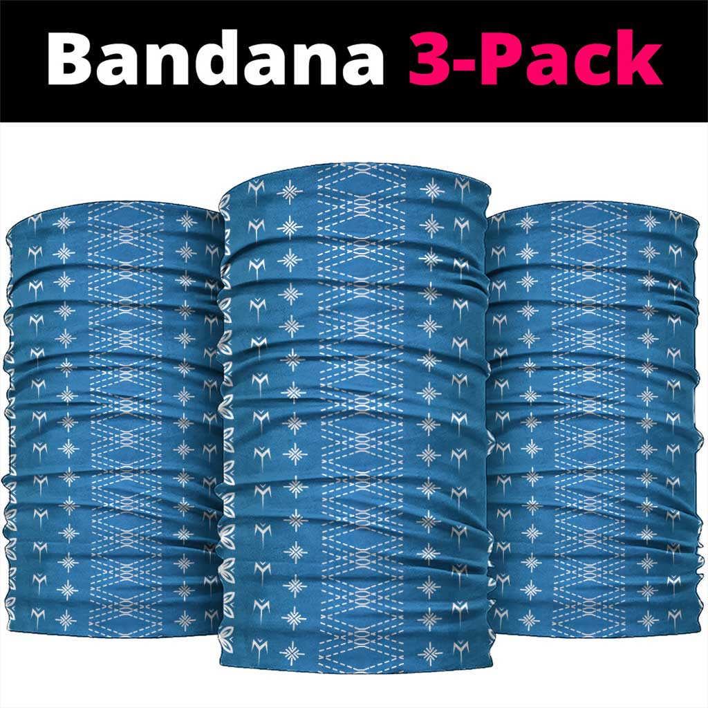 Blue Samoa Malu Tattoo Inspired Neck Gaiter LT05 package One Size: 25*50cm Blue - Polynesian Pride