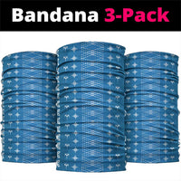 Blue Samoa Malu Tattoo Inspired Neck Gaiter LT05 package One Size: 25*50cm Blue - Polynesian Pride