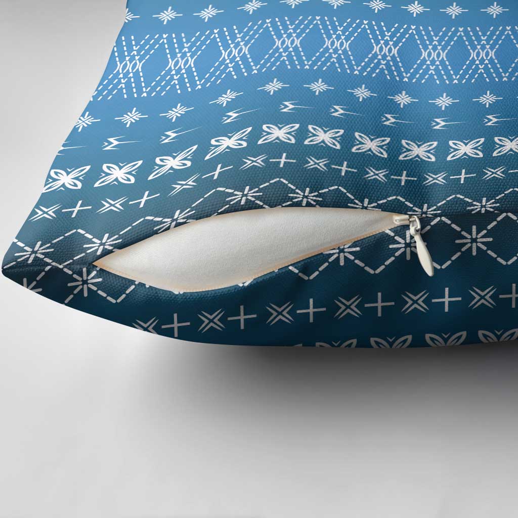 Blue Samoa Malu Tattoo Inspired Pillow Cover - Polynesian Pride