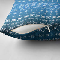 Blue Samoa Malu Tattoo Inspired Pillow Cover - Polynesian Pride