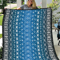 Blue Samoa Malu Tattoo Inspired Quilt - Polynesian Pride