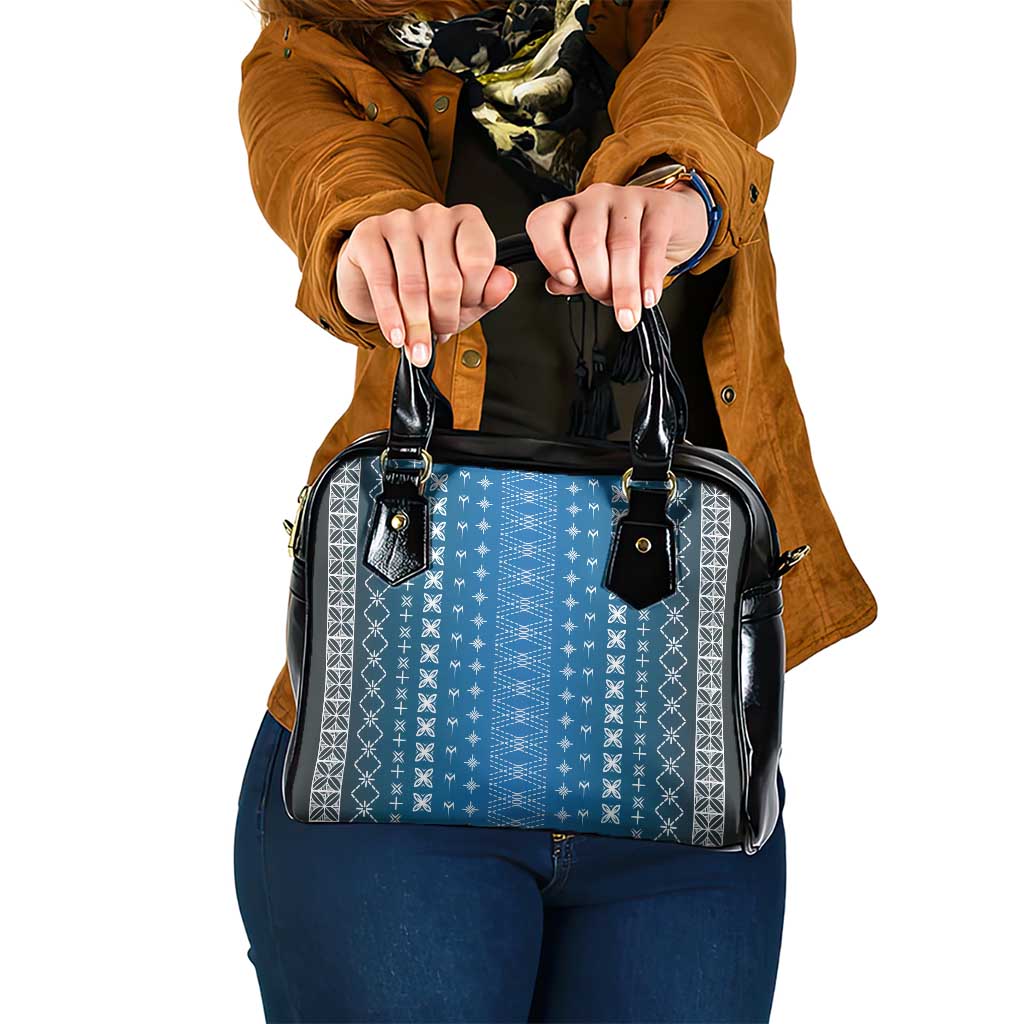 Blue Samoa Malu Tattoo Inspired Shoulder Handbag LT05 One Size Blue - Polynesian Pride