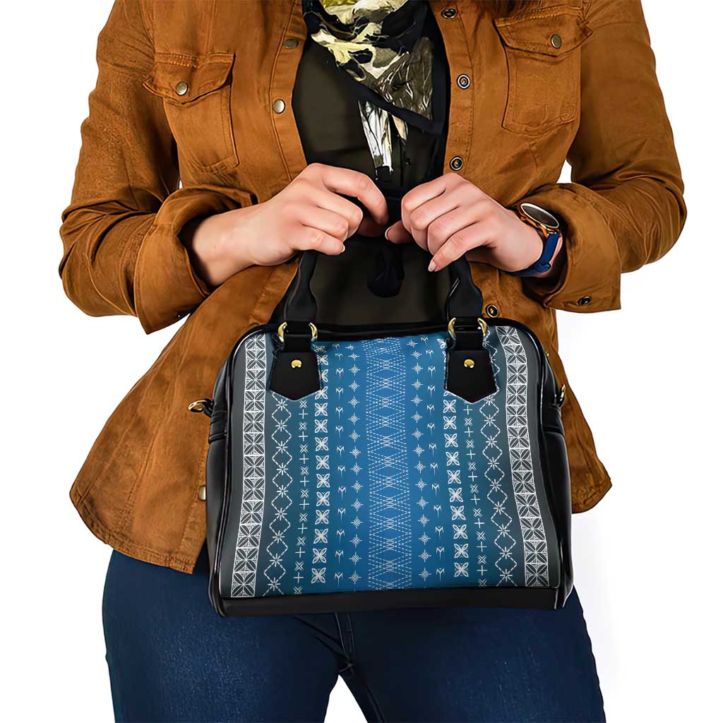 Blue Samoa Malu Tattoo Inspired Shoulder Handbag LT05 - Polynesian Pride