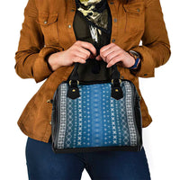 Blue Samoa Malu Tattoo Inspired Shoulder Handbag LT05 - Polynesian Pride