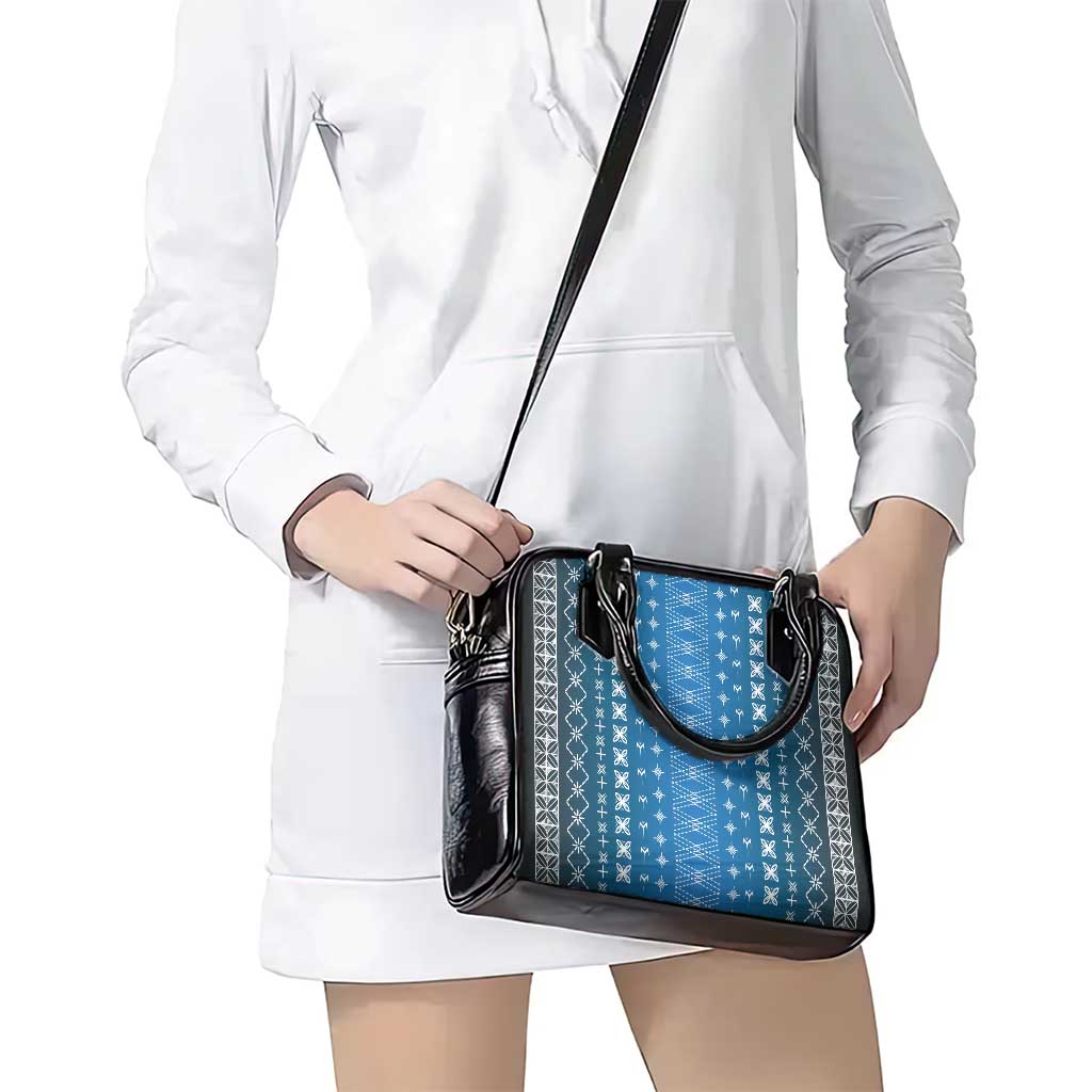 Blue Samoa Malu Tattoo Inspired Shoulder Handbag LT05 - Polynesian Pride