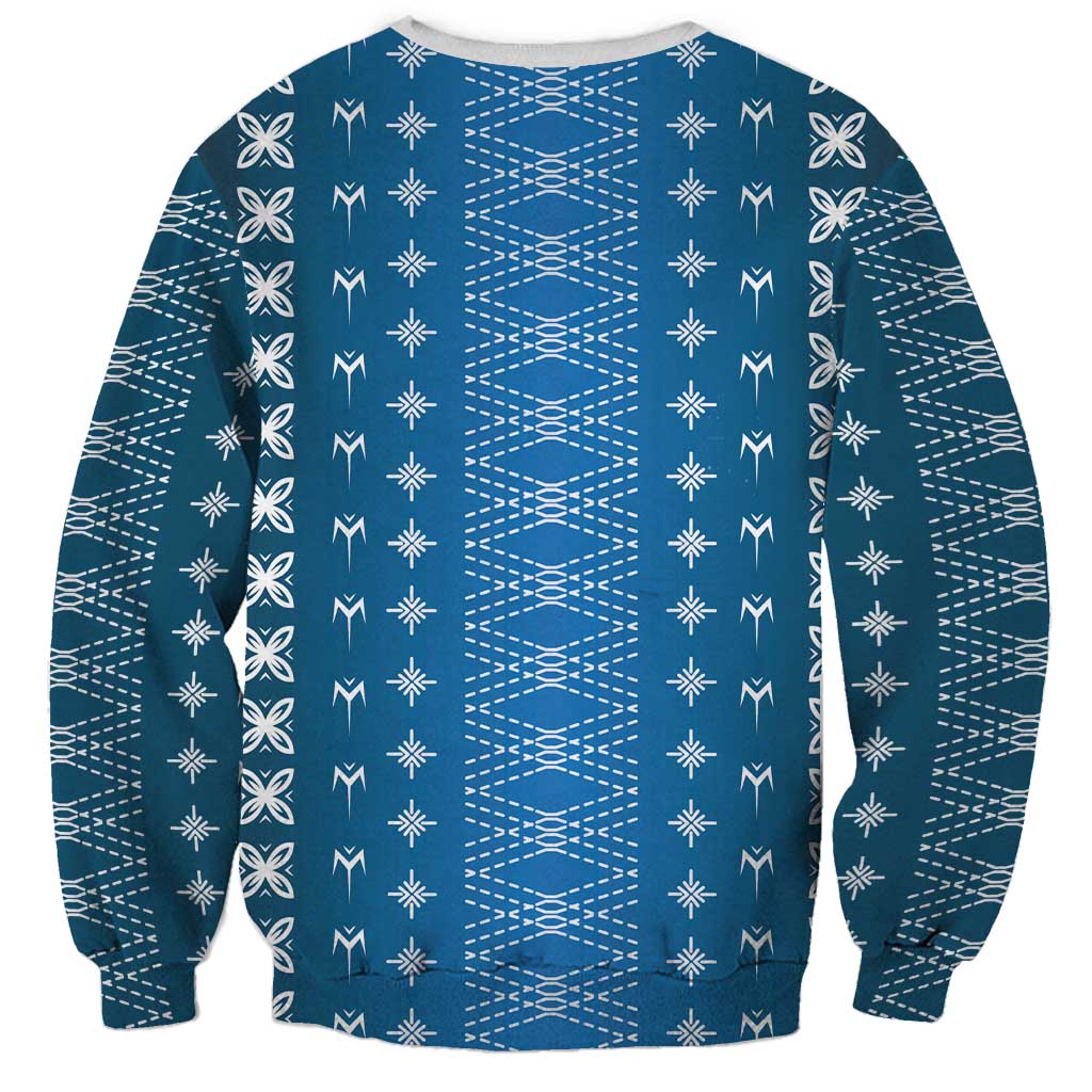 Blue Samoa Malu Tattoo Inspired Sweatshirt LT05 - Polynesian Pride