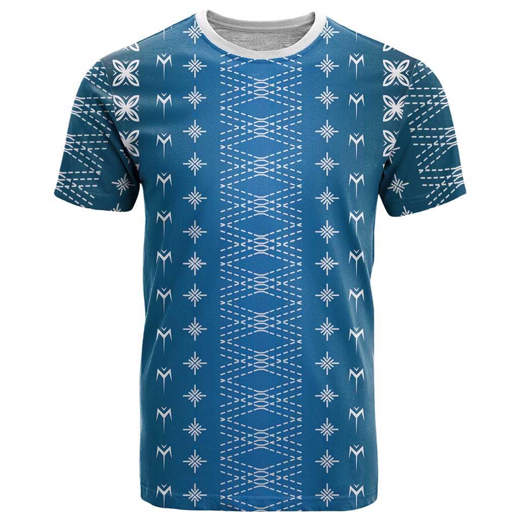 Blue Samoa Malu Tattoo Inspired T Shirt - Polynesian Pride