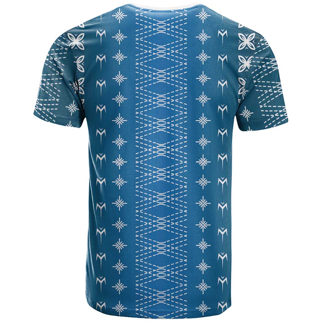 Blue Samoa Malu Tattoo Inspired T Shirt - Polynesian Pride