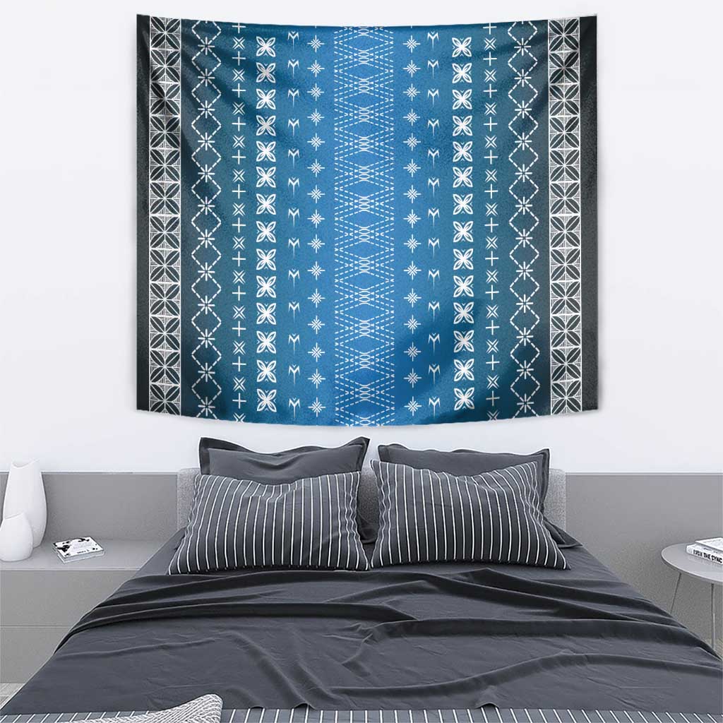 Blue Samoa Malu Tattoo Inspired Tapestry - Polynesian Pride
