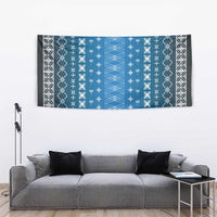 Blue Samoa Malu Tattoo Inspired Tapestry - Polynesian Pride