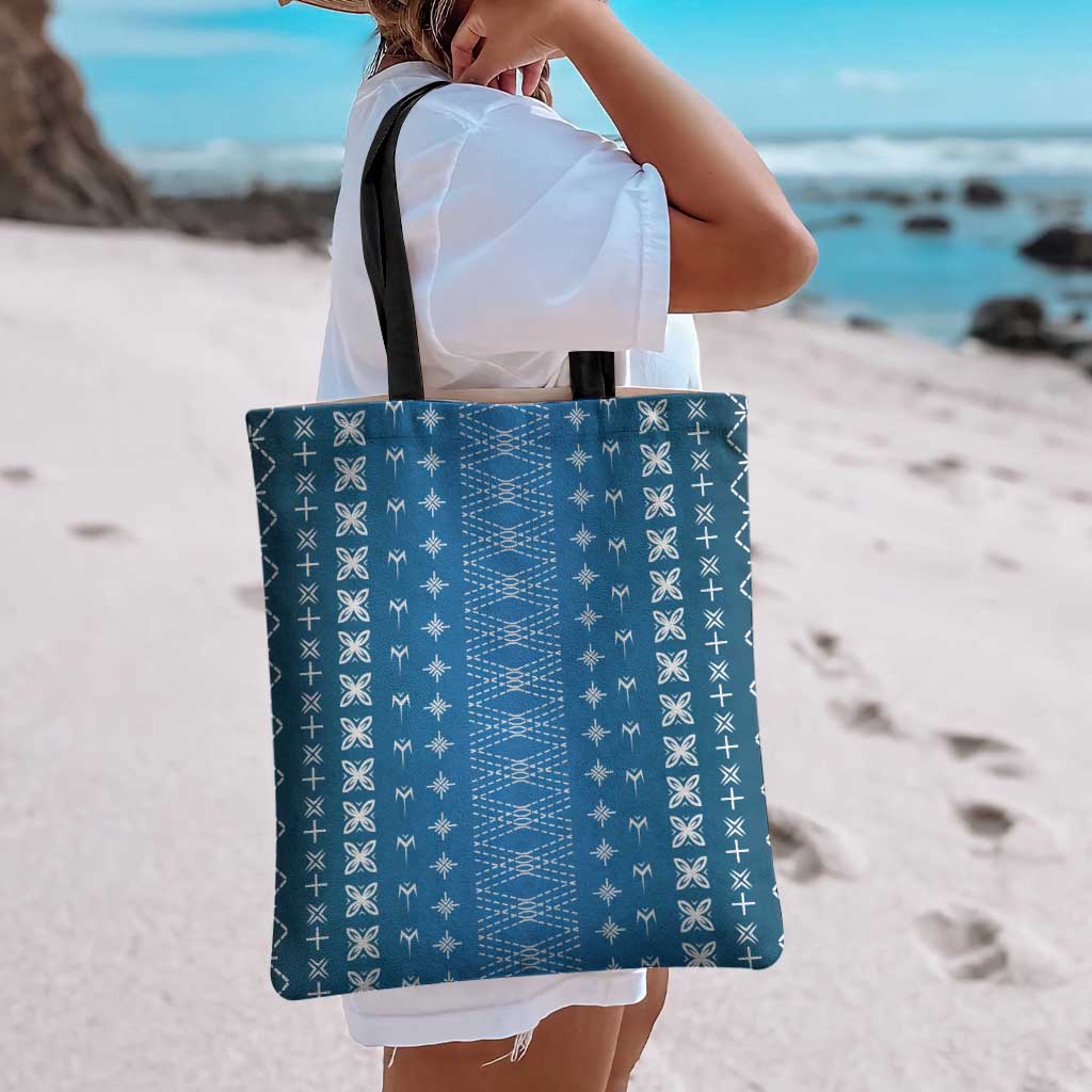 Blue Samoa Malu Tattoo Inspired Tote Bag - Polynesian Pride