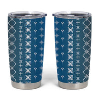 Blue Samoa Malu Tattoo Inspired Tumbler Cup - Polynesian Pride