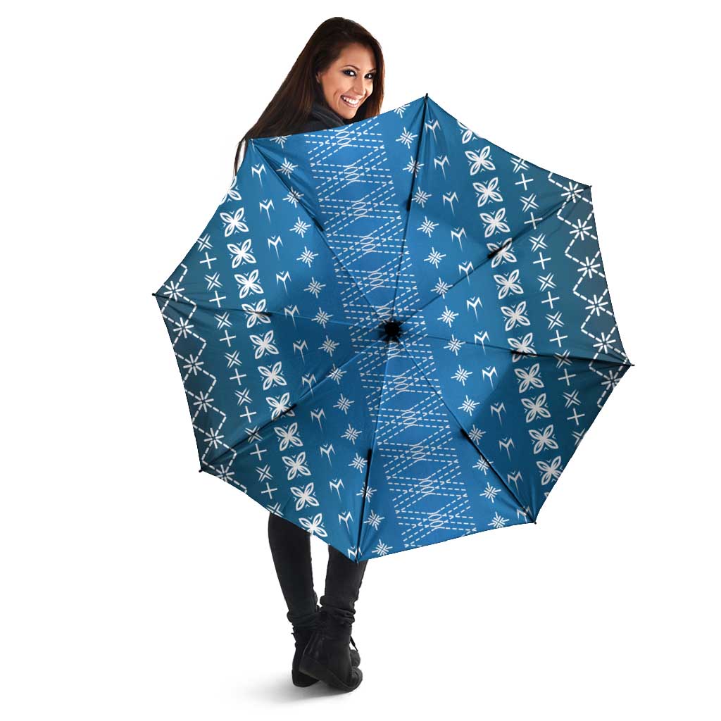 Blue Samoa Malu Tattoo Inspired Umbrella LT05 - Polynesian Pride