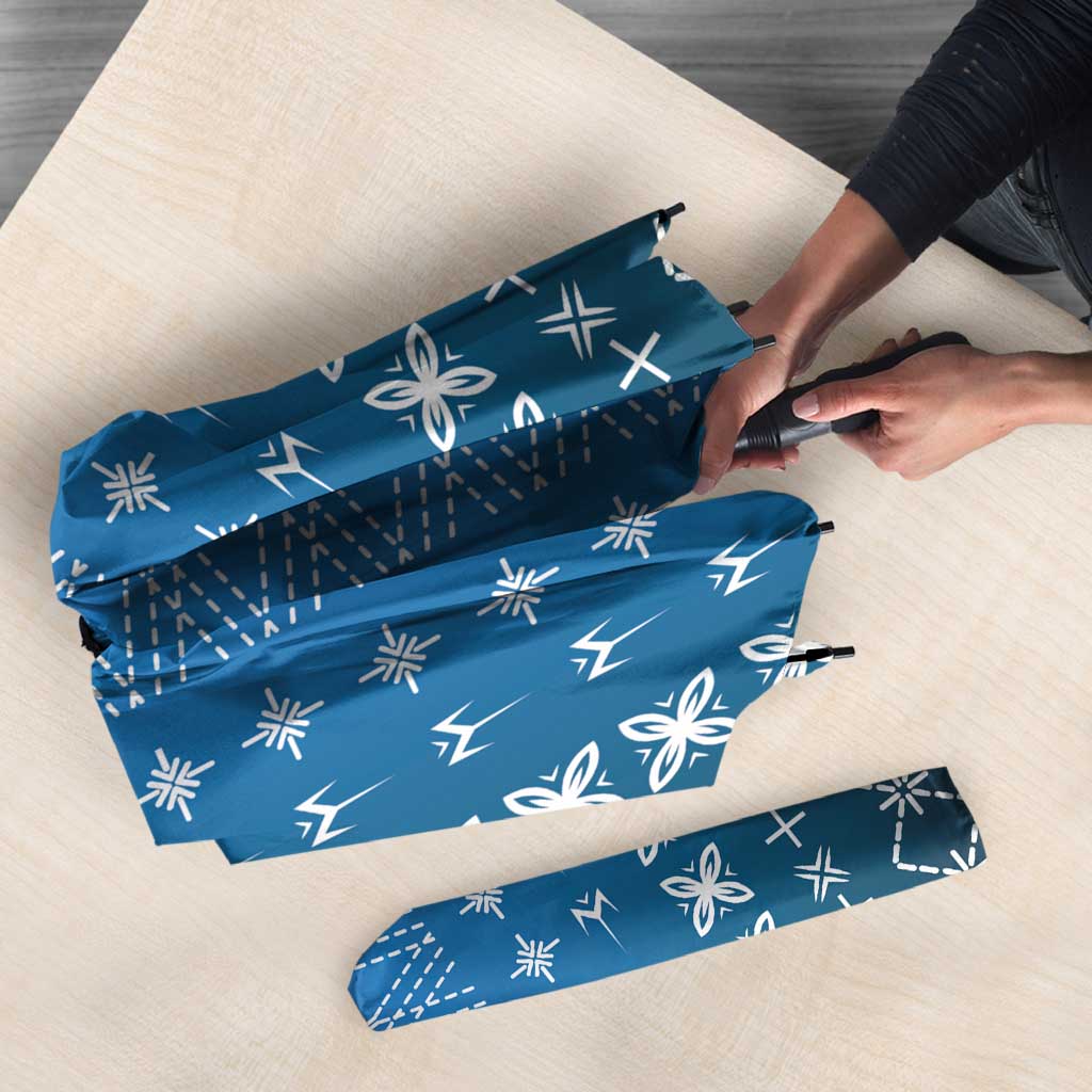 Blue Samoa Malu Tattoo Inspired Umbrella LT05 - Polynesian Pride