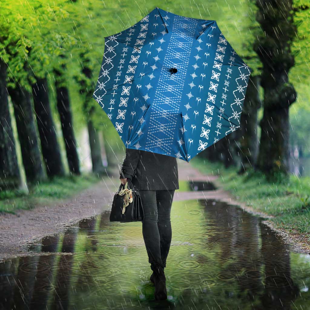 Blue Samoa Malu Tattoo Inspired Umbrella LT05 - Polynesian Pride