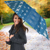 Blue Samoa Malu Tattoo Inspired Umbrella LT05 - Polynesian Pride
