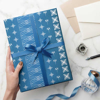 Blue Samoa Malu Tattoo Inspired Wrapping Paper LT05 - Polynesian Pride