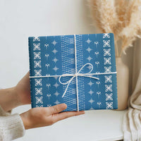 Blue Samoa Malu Tattoo Inspired Wrapping Paper LT05 - Polynesian Pride