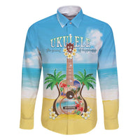 Hawaiian Ukulele Family Matching Mermaid Dress and Hawaiian Shirt Sound Of Happiness