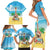 Hawaiian Ukulele Family Matching Short Sleeve Bodycon Dress and Hawaiian Shirt Sound Of Happiness