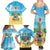 Hawaiian Ukulele Family Matching Summer Maxi Dress and Hawaiian Shirt Sound Of Happiness