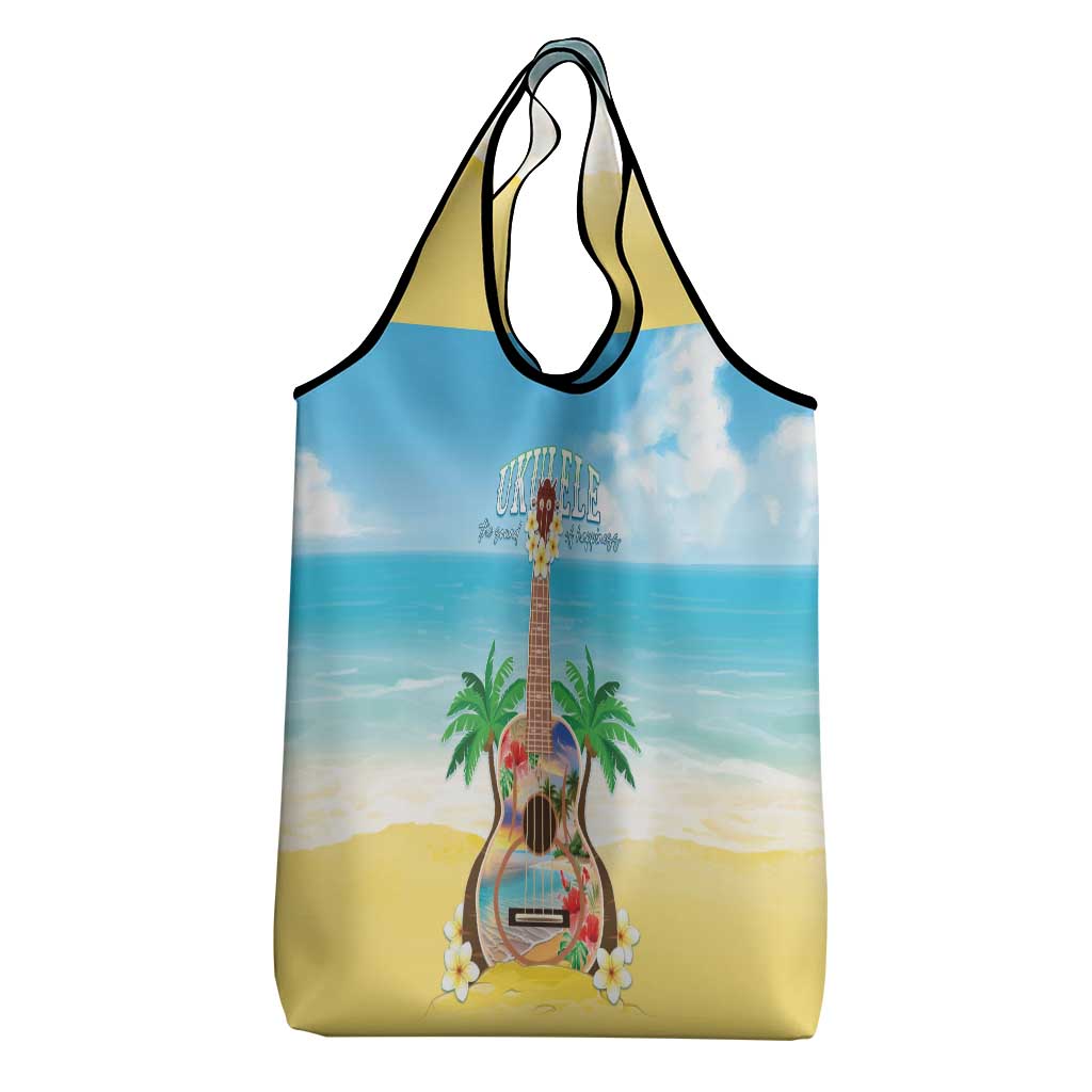 Hawaiian Ukulele Grocery Bag Sound Of Happiness