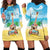 Hawaiian Ukulele Hoodie Dress Sound Of Happiness