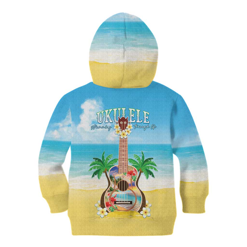 Hawaiian Ukulele Kid Hoodie Sound Of Happiness