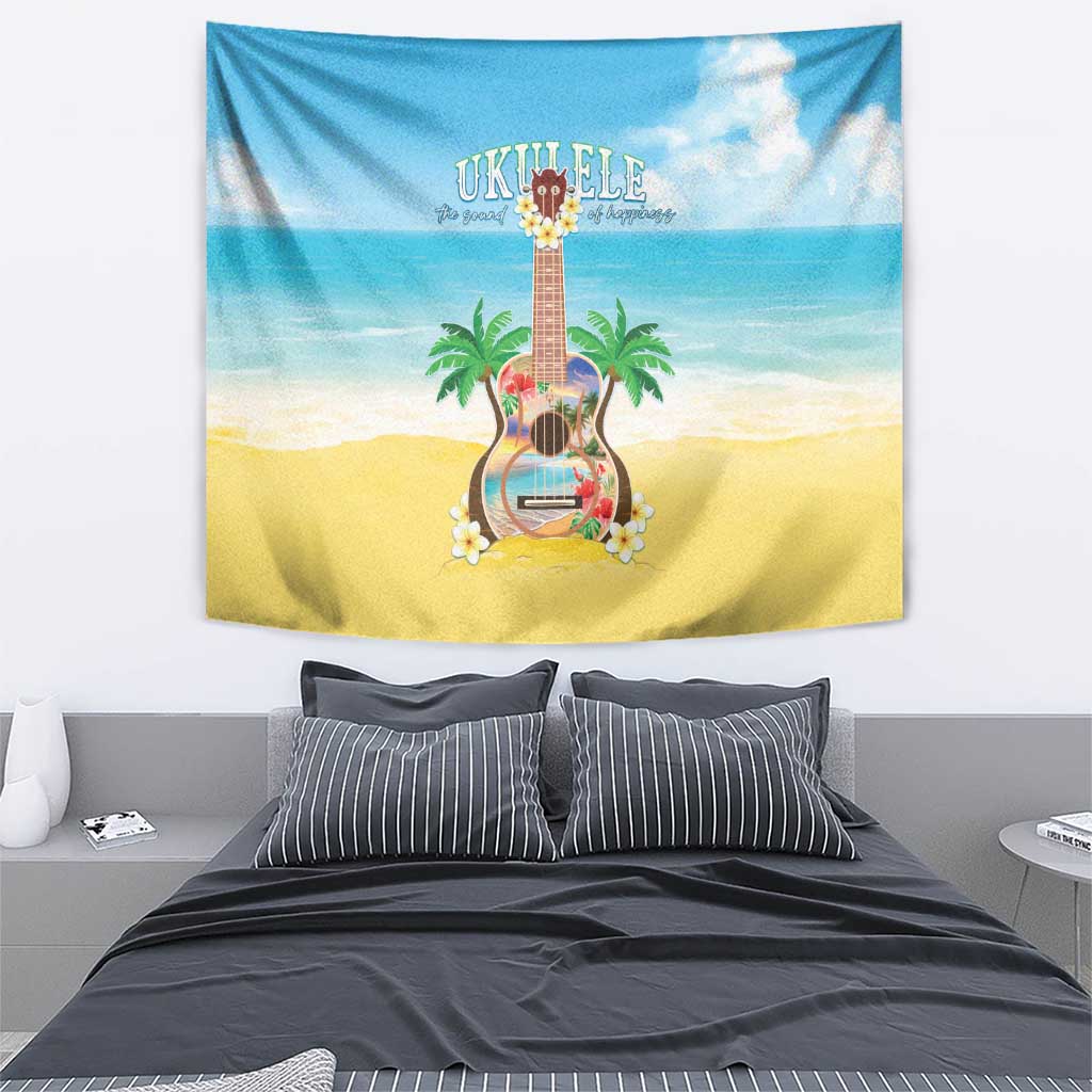 Hawaiian Ukulele Tapestry Sound Of Happiness