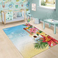 National Ukulele Day Area Rug Tropical Vibe