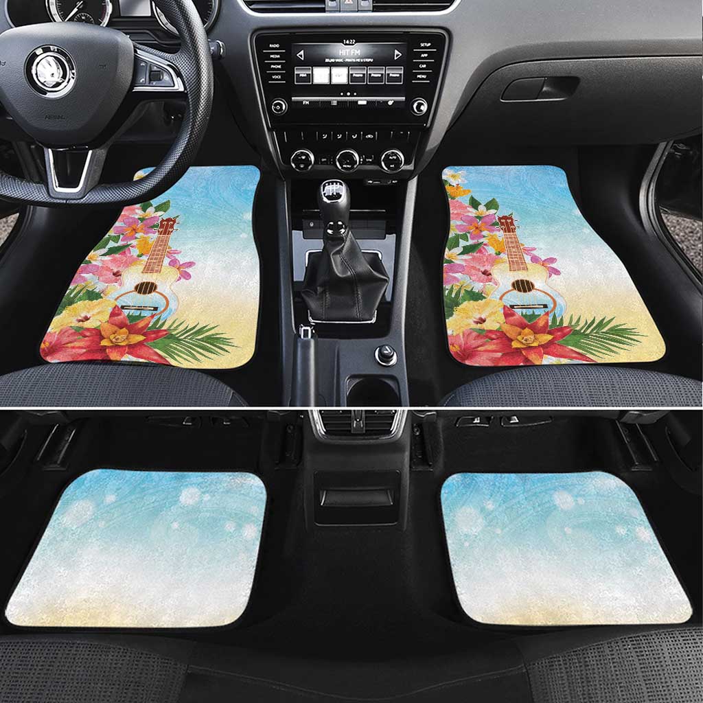 National Ukulele Day Car Mats Tropical Vibe LT05 Set 4pcs Colorful - Polynesian Pride