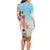 National Ukulele Day Family Matching Long Sleeve Bodycon Dress and Hawaiian Shirt Tropical Vibe