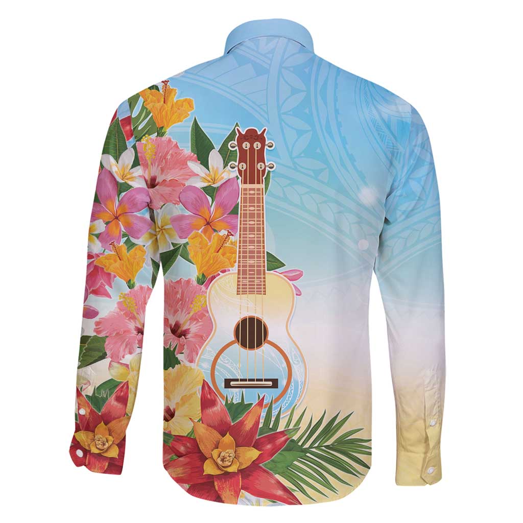 National Ukulele Day Family Matching Tank Maxi Dress and Hawaiian Shirt Tropical Vibe