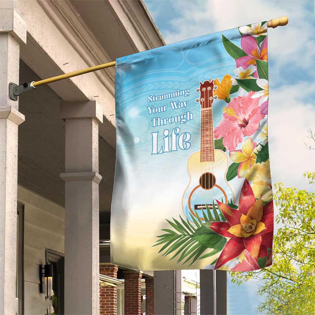 National Ukulele Day Garden Flag Tropical Vibe