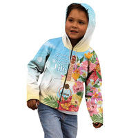 National Ukulele Day Kid Hoodie Tropical Vibe