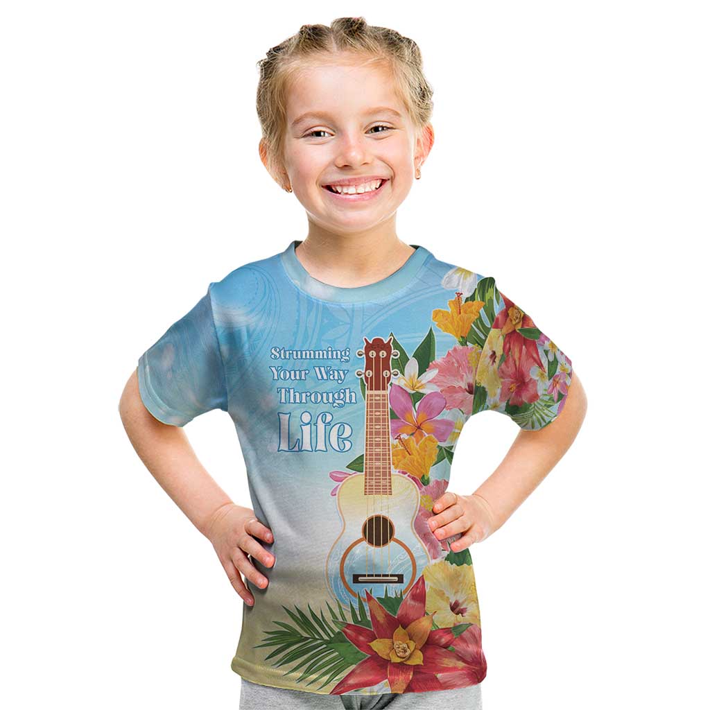 National Ukulele Day Kid T Shirt Tropical Vibe
