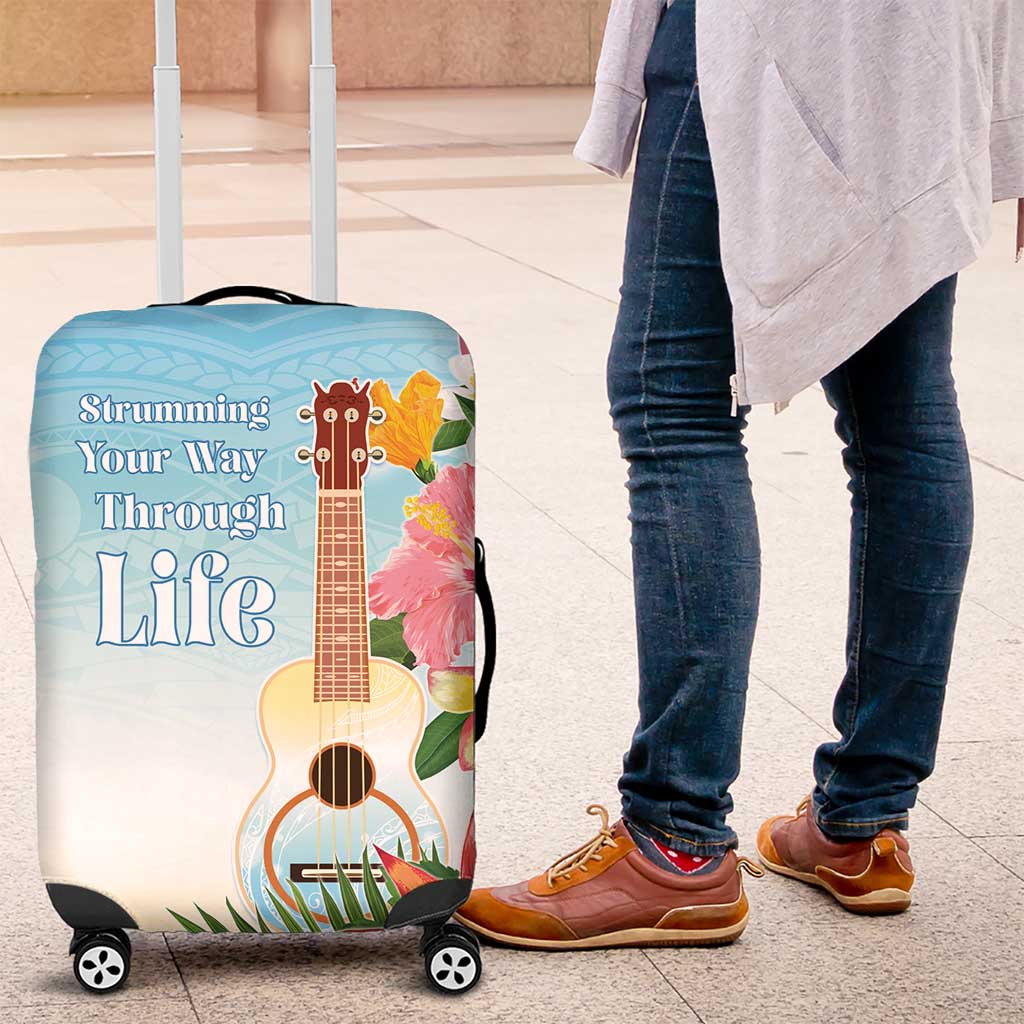 National Ukulele Day Luggage Cover Tropical Vibe