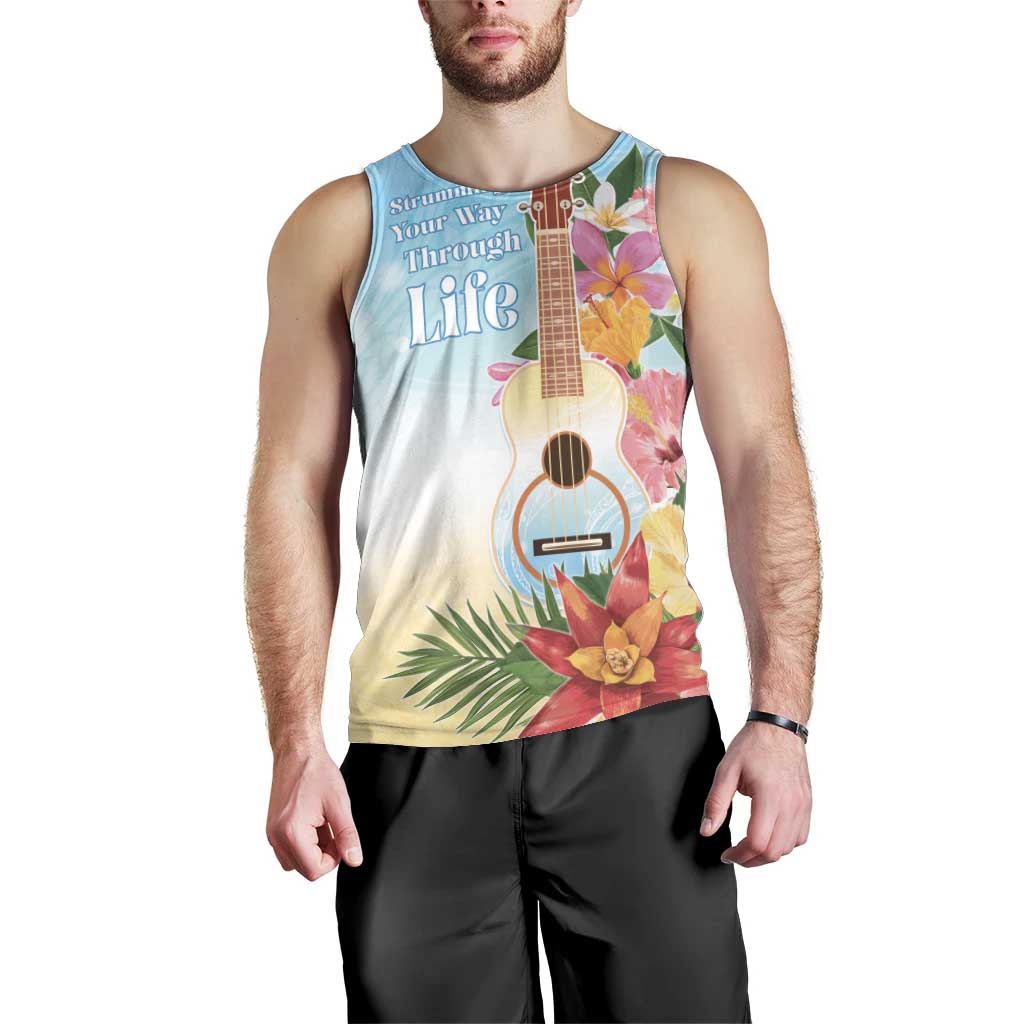 National Ukulele Day Men Tank Top Tropical Vibe LT05 - Polynesian Pride