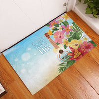 National Ukulele Day Rubber Doormat Tropical Vibe LT05 - Polynesian Pride