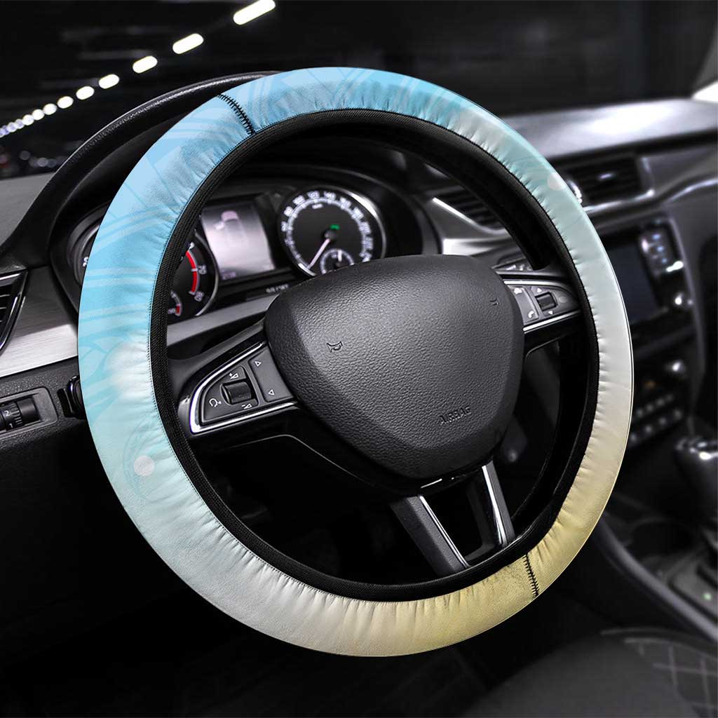 National Ukulele Day Steering Wheel Cover Tropical Vibe LT05 Universal Fit Colorful - Polynesian Pride