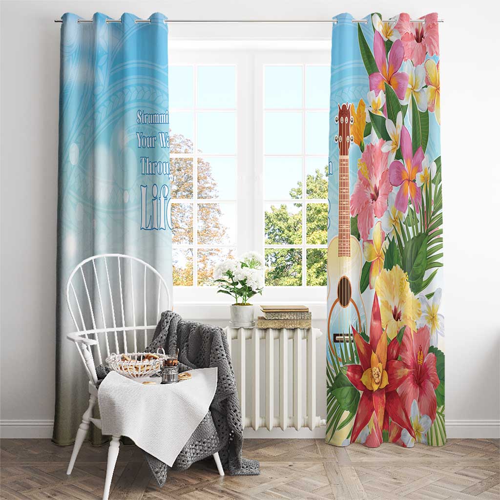 National Ukulele Day Window Curtain Tropical Vibe LT05 - Polynesian Pride