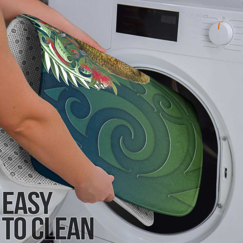 New Zealand Kea Bird Bathroom Set With Maori Koru Fern - Polynesian Pride