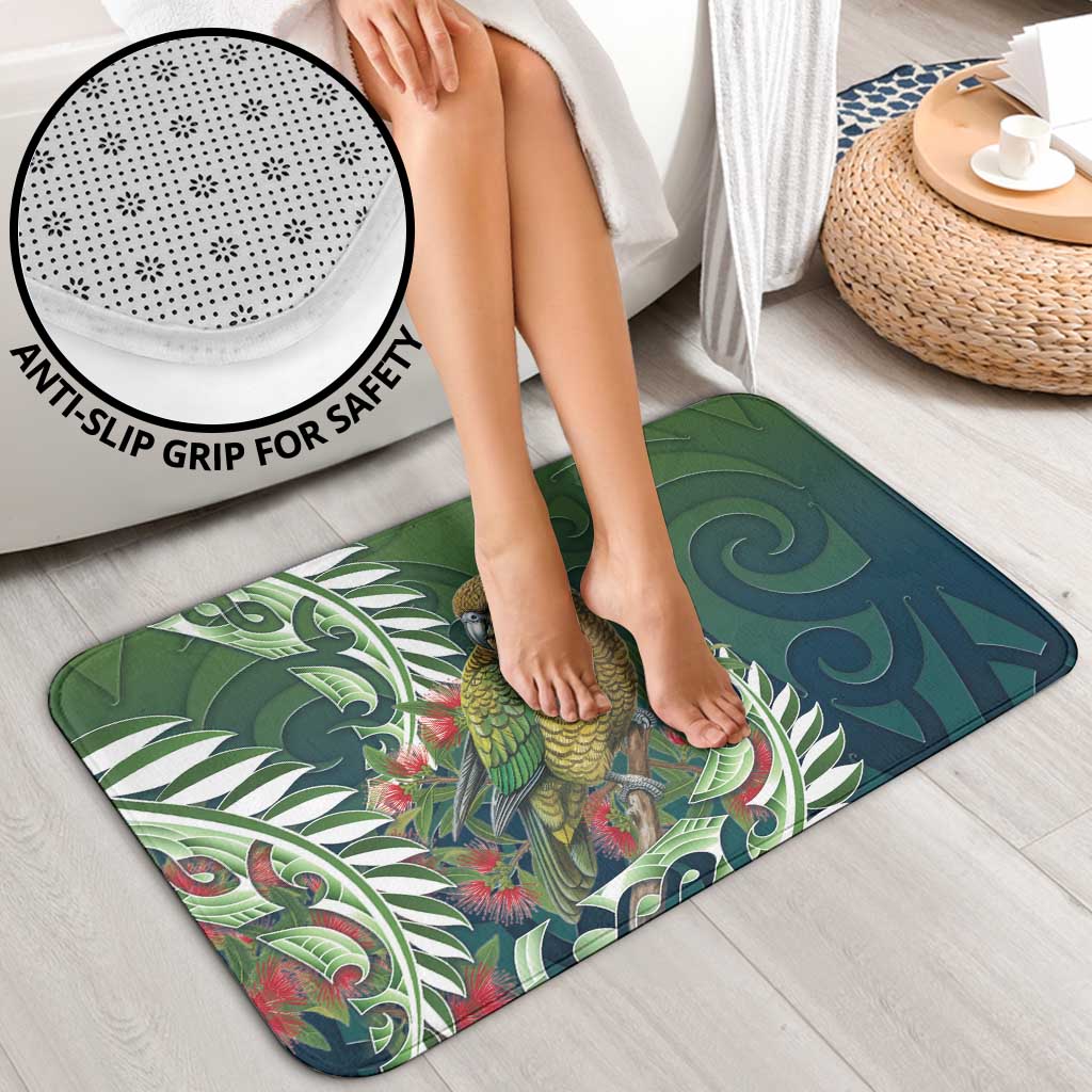 New Zealand Kea Bird Bathroom Set With Maori Koru Fern - Polynesian Pride