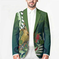 New Zealand Kea Bird Blazer With Maori Koru Fern LT05 - Polynesian Pride