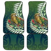 New Zealand Kea Bird Car Mats With Maori Koru Fern LT05 - Polynesian Pride
